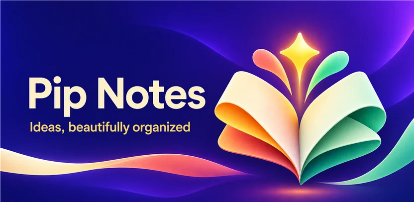 Pip Notes app showcase artwork