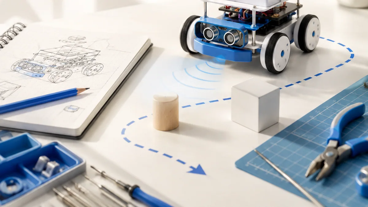Visual concept for the design a desk-delivery robot challenge