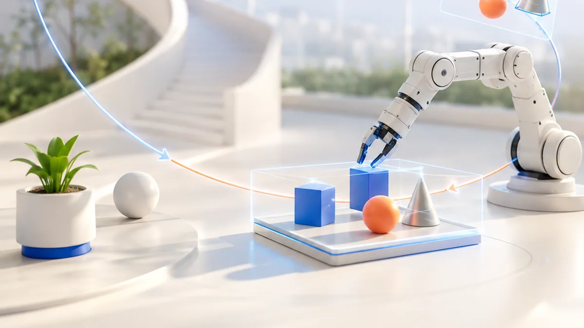 Three-dimensional computer vision pipeline from camera and pixels to detected objects and robot action
