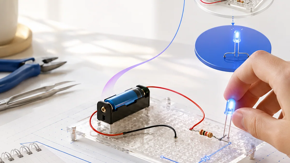 Visual concept for the engineer an led indicator challenge