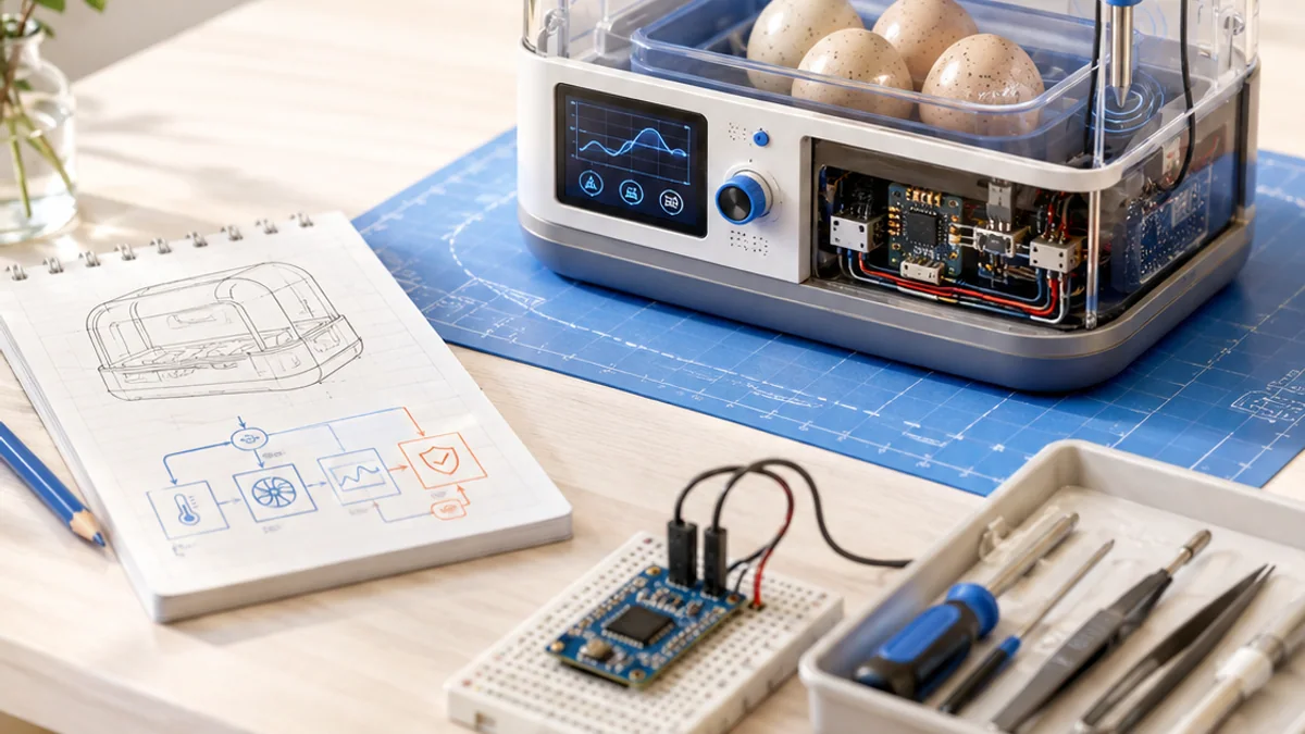 Visual concept for the design a reliable mini incubator controller challenge