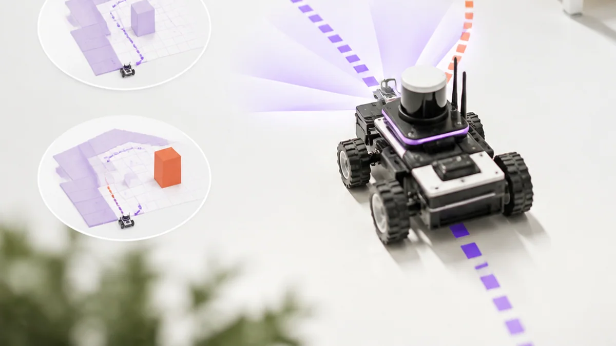 Visual explanation of map, plan and control for Ground Robots for Beginners: Steering, Localization and Path Planning