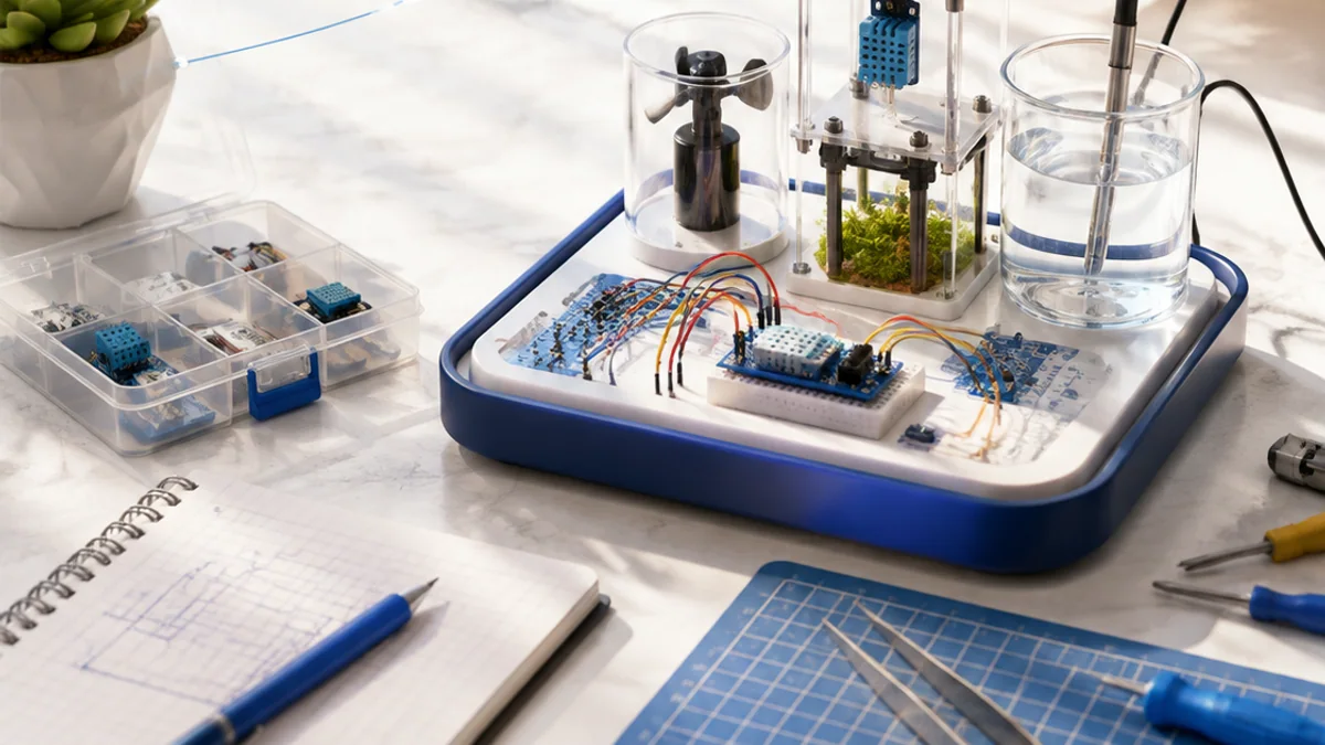 Visual concept for the build a sensor validation lab challenge